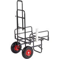 VOGREX Folding Heavy Duty Fishing Wagon Trolley 220lbs Load in Black