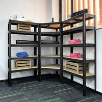 KORVIXA 1500mm Height Corner Garage Racking/Shelving in Brown | Size: 1000mm 2000mm