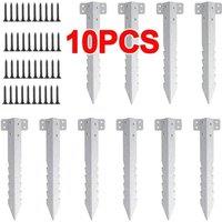 KORVIXA Railway Sleeper Brackets Steel 10x in Silver | Size: 10000mm x 520mm