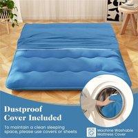KORVIXA Japanese Floor Mattress in Blue | Size: Cot Bed