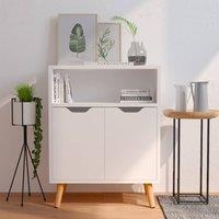 Berkfield Home Sideboard White 60x30x72 cm Engineered Wood | Size: 60 x 30 x 72 cm