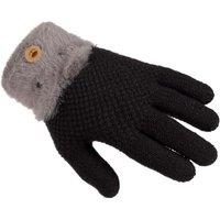 Trespass Lunark Knitted Gloves in Dark Grey | Size: 8-10 Years
