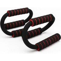 EONLION Workout Non Slip Foam Grip Press Up Stand in Black | Size: 0-18 m