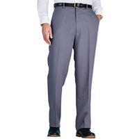 Chums Men's Smart Casual Formal Trousers With Hidden Elasticated Waist in Grey | Size: 46L