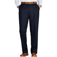 Chums Men's Smart Casual Formal Trousers With Hidden Elasticated Waist in Navy | Size: 46L