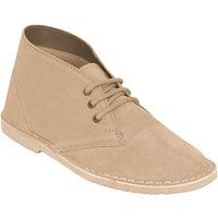 Chums Men's Suede Wide Fit Desert Boots in Beige | Size: 11