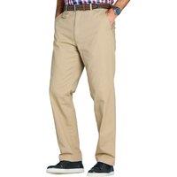 Pegasus Men's Classic Cotton Chino Trousers with Coin Pocket in Light Sand | Size: 42S