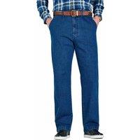 Chums Men's High-Rise Denim Elasticated Waist Stretch Fabric Cotton Jeans in Blue | Size: 48S