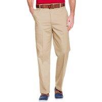 Chums Men's Stain & Water Resistant High-Rise Comfort Trousers in Light Sand | Size: 40R