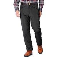 Chums Men's Warm Fleece-Lined Water-Resistant Outdoor Trousers in Black | Size: 46L