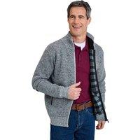 Pegasus Men's Full Zip Fleece Zipper Cardigan in Grey | Size: 2XL