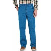Chums Men's Elastic Waist Denim Jeans in Stretch Fabric in Light Blue | Size: 40S