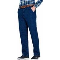 Chums Men's High-Rise Denim Elasticated Waist Stretch Fabric Cotton Jeans in Dark Blue | Size: 52L