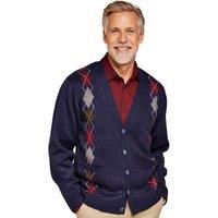 Tootal Men's Argyle Cardigan in Navy | Size: Medium