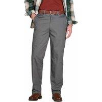 Pegasus Men's Smart Soft & Comfortable Fleece Lined Chino Trousers in Charcoal | Size: 32S
