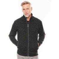 Pegasus Men's Full Zip Fleece Zipper Cardigan in Black | Size: XL