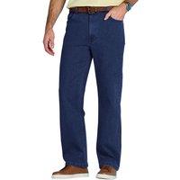 Chums Men's Stretch Fabric Side Elasticated Waistband Stonewash Finish Denim in Dark Blue | Size: 38S