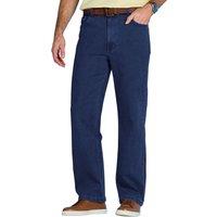 Chums Men's Stretch Fabric Side Elasticated Waistband Stonewash Finish Denim in Dark Blue | Size: 46S
