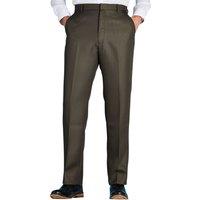 Chums Men's Smart Casual Formal Trousers in Dark Olive | Size: 48S