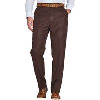 Chums Men's Smart Casual Formal Trousers in Brown | Size: 44R