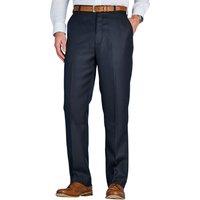 Chums Men's Smart Casual Formal Trousers in Navy | Size: 50XL