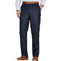 Chums Men's Smart Casual Formal Trousers in Navy | Size: 52XL