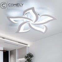 COMELY 60W LED Ceiling Light, Modern 5 Petals Flowers Ceiling Lights, 60CM in White