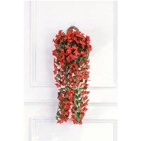Living and Home Hanging Artifical Flowers Vine Home Decoration in Red