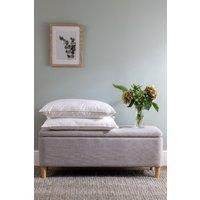 Soak&Sleep Soft As Down with Silk Pillow - Medium Firm in White | Size: Standard Pillow Case