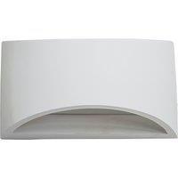 First Choice Lighting Marmo - White G9 Plaster Wall Light