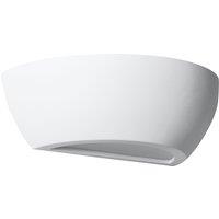 First Choice Lighting Mazzaro - White E14 Plaster Wall Light