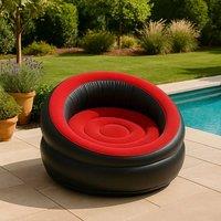 Marco Paul Blow up Inflatable Gaming Chair in Black | Size: 100 cm x 190 cm