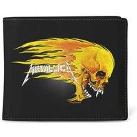 Rocksax Metallica Wallet - Pushead Flame in True Black