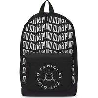 Rocksax Panic At The Disco Backpack - Disco Logo in True Black