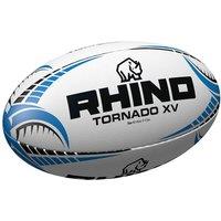 Rhino Tornado XV Rugby Ball in White