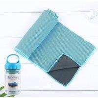Quipulse Two-Tone Cooling Towel in Light Blue