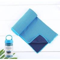 Quipulse Two-Tone Cooling Towel in Blue