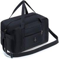 FLAVORA 40x25x20cm Hand Luggage Cabin Bag in Black | Size: 0.6m2