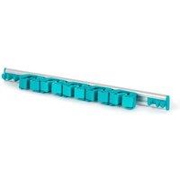 NESTLUNE Wall Mounted Tool Holder Rack with Adjustable Hooks in Teal | Size: 10000mm x 520mm