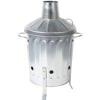 Kelvenix GARDEN RUBBISH FIRE BIN in Silver | Size: 0.6m2