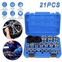 Havendro 21Pcs 1/2" Drive 12-Pt Spline Socket Set 8-36mm CR-V Metric in Blue | Size: 1600mm x 362mm