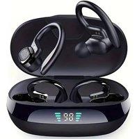 Hinsinc Wireless Bluetooth Headphones Earphones Earbuds Ear Hook in Black