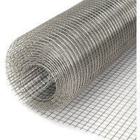 Hinsinc 30cmx3m Chicken Coop Welded Wire Fencing Metal Wire Mesh in Grey | Size: 1.2m tall x 32mm wide