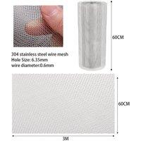 Hinsinc 60cmx3m Chicken Coop Welded Wire Fencing Metal Wire Mesh in Grey | Size: 1.2m tall x 32mm wide