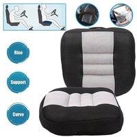 NESTLUNE Car Seat Booster Cushion for Height in Black | Size: 120 cm x 135 cm