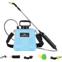 NESTLUNE Battery Powered Sprayer 5L Upgrade Electric Garden Sprayer in Blue | Size: 1.25kg