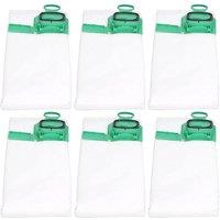 KORVIXA 6x Microfibre Cloth Hoover Bags in White | Size: 100 cm