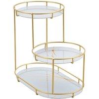 KORVIXA White Perfume Rotating Organiser Stand Tier Shelf Rack | Size: 0.6m2