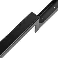 KORVIXA 1PCS Heavy Duty Steel Fence Post Repair Stake in Black | Size: 1.2m tall x 32mm wide