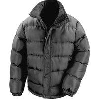 Result Men's Core Nova Lux Padded Lined Winter Jacket (Water Repellent & Windproof) in Black | Size: 3XL